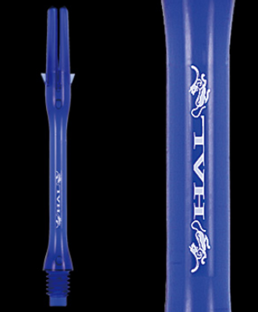 Slim Haruki Blue L-Shaft dart shafts in 37mm length