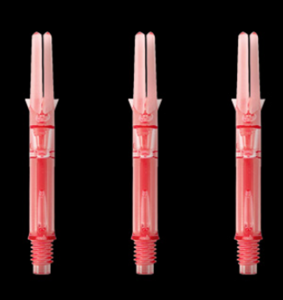 Spinning straight red L-Shaft dart shafts