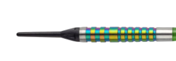 ONE80 Chameleon Saphire 2ba Soft Tip Darts - 18g, VHD, 90% Tungsten, Eloxidised Barrels, dart tips, proplast plastic polycarbonate shafts, graphic flights