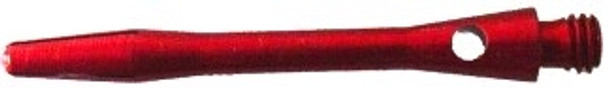 Inbetween size red aluminum dart shafts