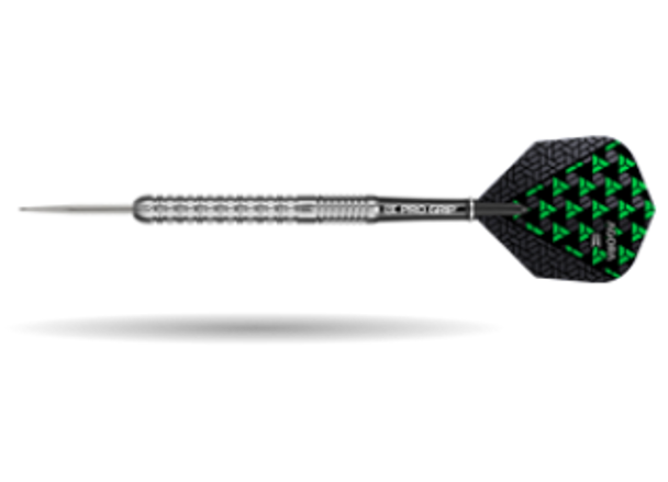 Target Agora A01 Steel Tip Darts - 22g, 90% Tungsten, 100201, Pro Grip Shafts, Vision Ghost Flights