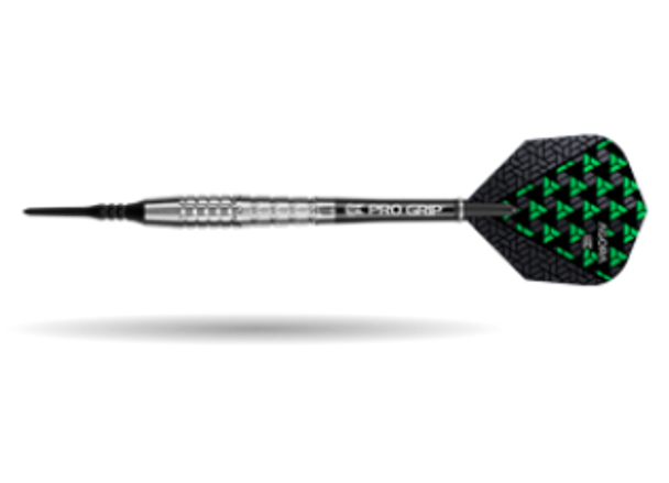 Target Agora A30 2ba Soft Tip Darts - 20g, 90% Tungsten, 100209, Pro Grip Shafts, Vision Ghost Flights, Black Pixel Tip