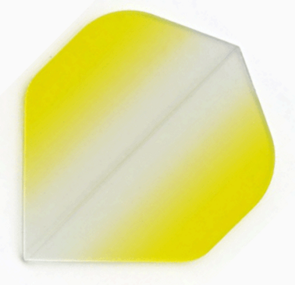 Vignette Poly Standard Dart Flights - Clear to Yellow