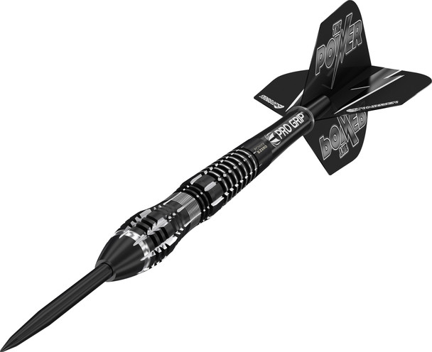 TARGET POWER 8ZERO 4 BLACK TITANIUM STEEL TIP DARTS - PHIL TAYLOR 23g