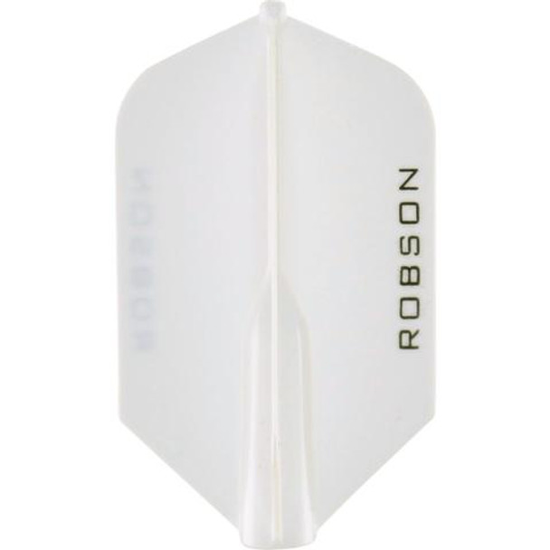 Robson Plus Dart Flights SLIM Clear White
