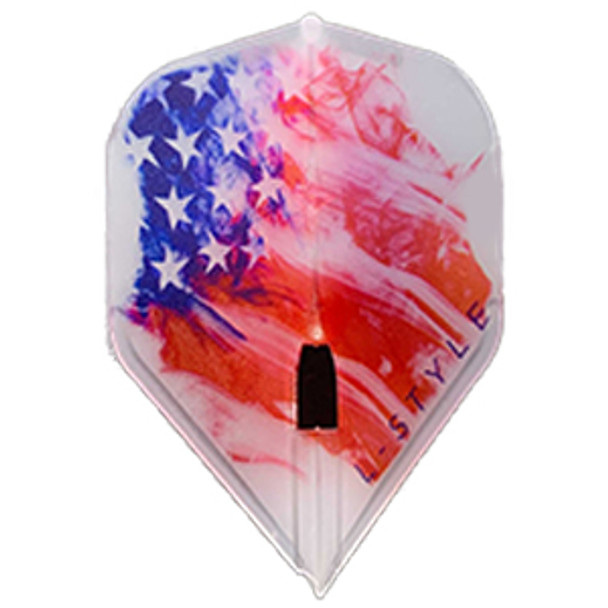 L-style L1c American Flag V3 Signature Champagne Flights - Clear White