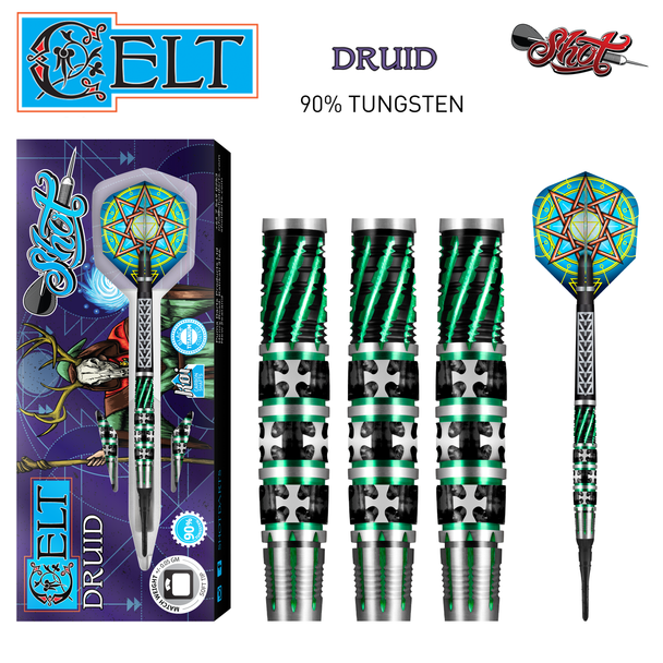 Shot Celt Druid Soft Tip Darts -20gm