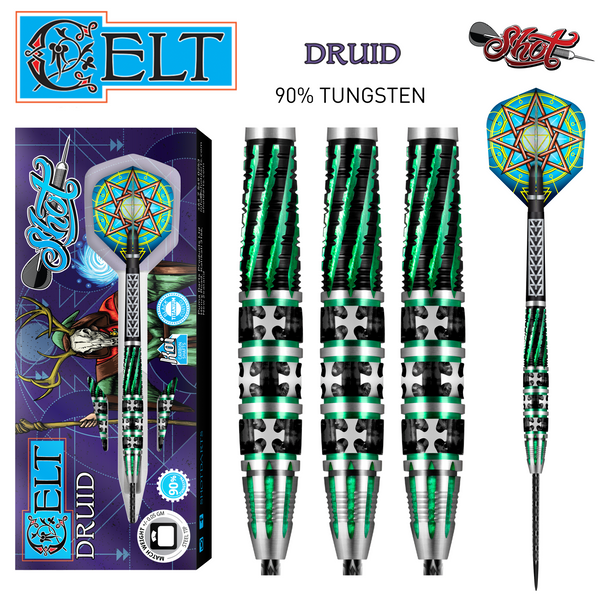 Shot Celt Druid Steel Tip Darts -24gm