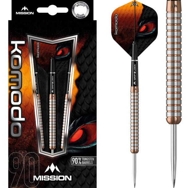 Mission Komodo GX M1 - Steel Tip Darts - 22g