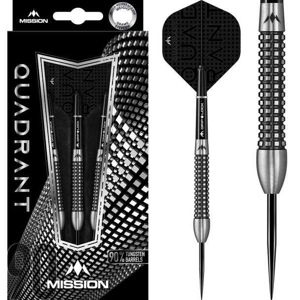 Mission Quadrant M3 - Steel Tip Darts -23g