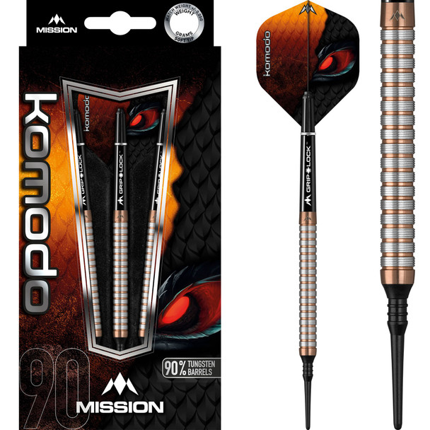 Mission Komodo M1 GX - Soft Tip Darts -18g