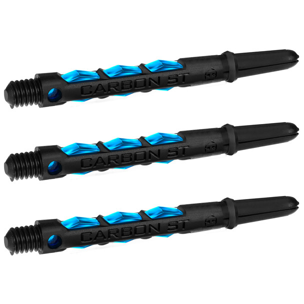 Harrows Carbon ST Medium Dart Shaft - Black / Aqua