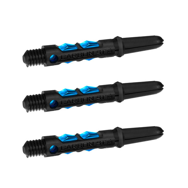 Harrows Carbon ST Short Dart Shaft - Black / Aqua