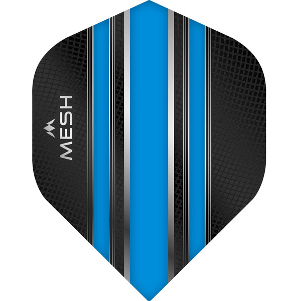 Mission Mesh Dart Flights - 100 Micron - UV Finish - No2 (Standard) - Aqua Blue