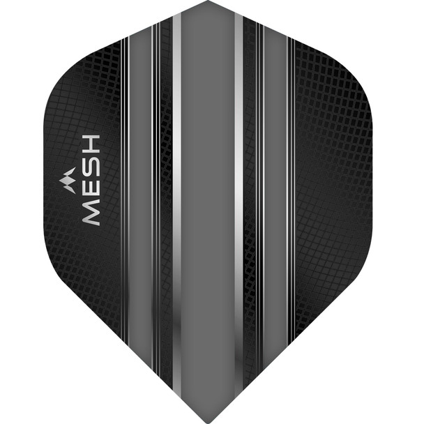 Mission Mesh Dart Flights - 100 Micron - UV Finish - No2 (Standard) - Grey