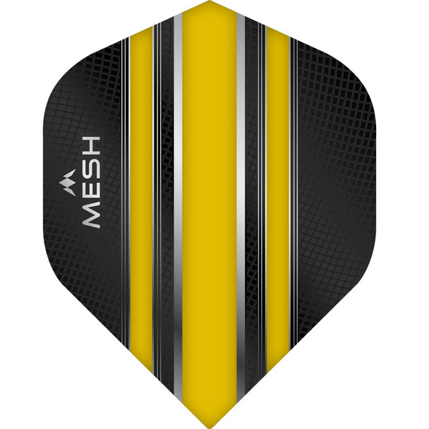 Mission Mesh Dart Flights - 100 Micron - UV Finish - No2 (Standard) - Yellow