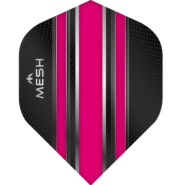 Mission Mesh Dart Flights - 100 Micron - UV Finish - No2 (Standard) - Pink