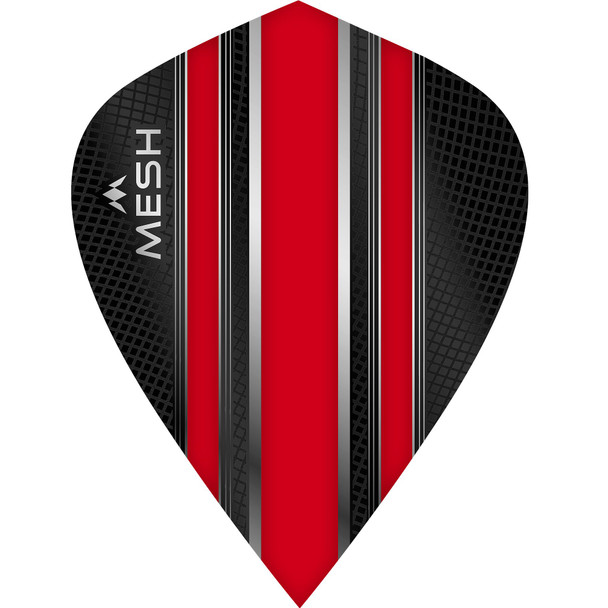 Mission Mesh Dart Flights - 100 Micron - Kite - Red