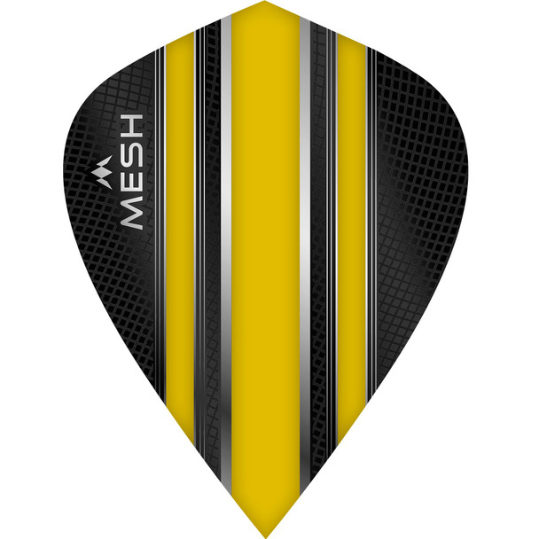 Mission Mesh Dart Flights - 100 Micron - Kite - Yellow