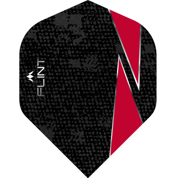 Mission Flint Flights - 100 Micron - UV Finish - No2 (Standard) - Red