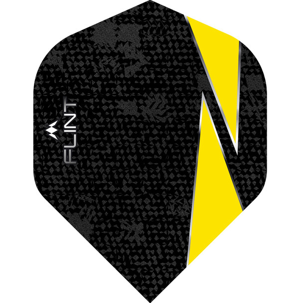 Mission Flint Dart Flights - 100 Micron - UV Finish - No2 (Standard) - Yellow