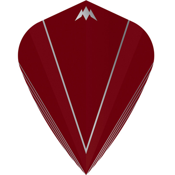 Mission Shades Dart Flights - 100 Micron - Kite - Red