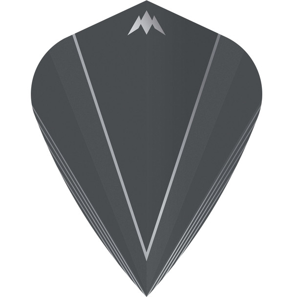 Mission Shades Dart Flights - 100 Micron - Kite - Grey