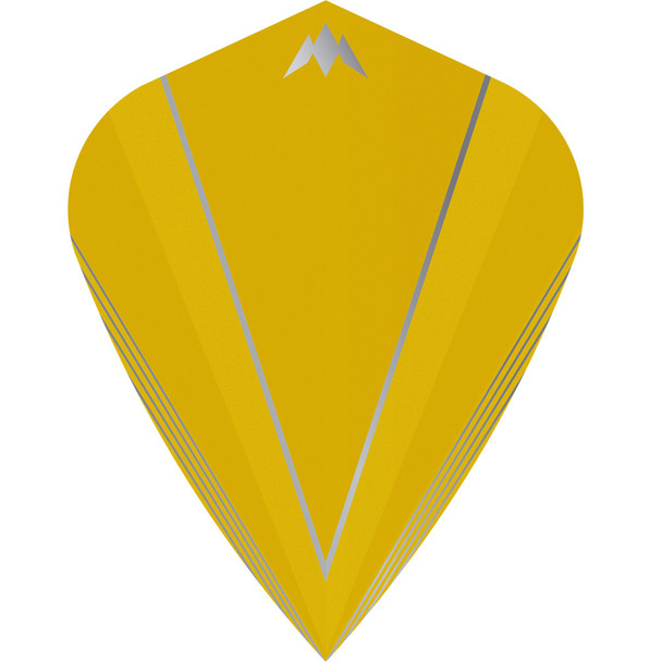 Mission Shades Dart Flights - 100 Micron - Kite - Yellow