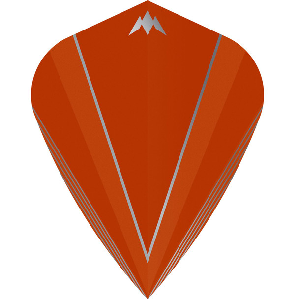 Mission Shades Dart Flights - 100 Micron - Kite - Orange