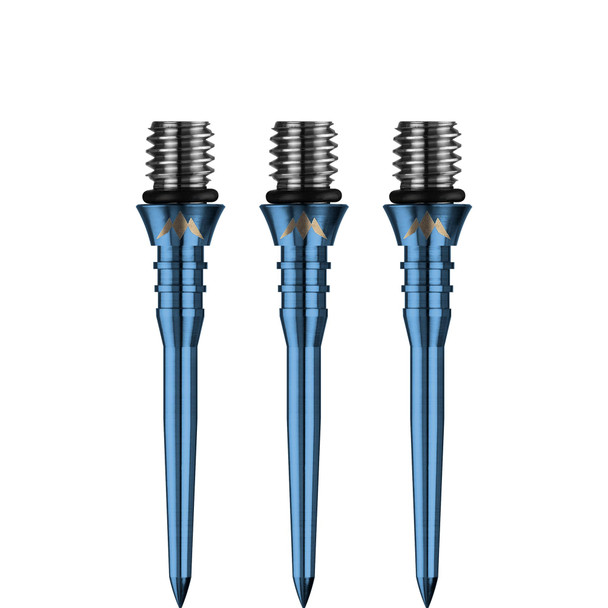 Mission - Titan Pro - Titanium Conversion Dart Points - Soft to Steel - Grooved - 26mm - Solid Blue