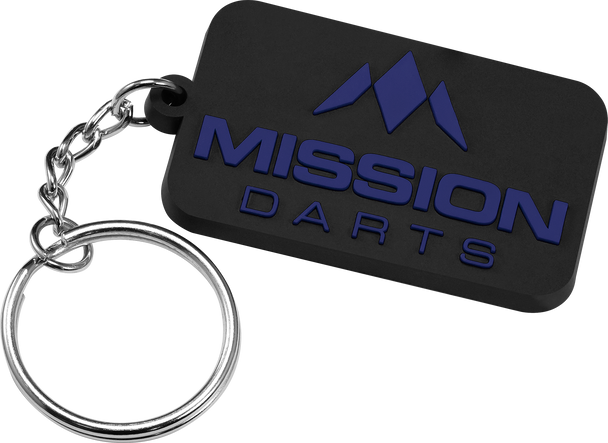 Mission Logo Keyring - Soft PVC Feel - Blue