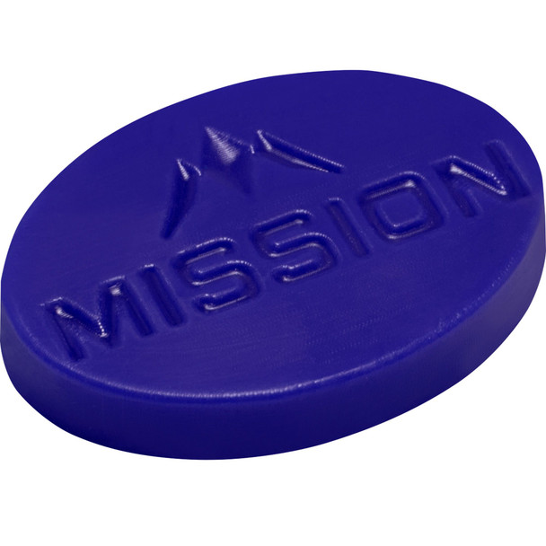 Mission Grip Wax with Logo - Scented - 7mm Thick - Large - Blueberry - Blue