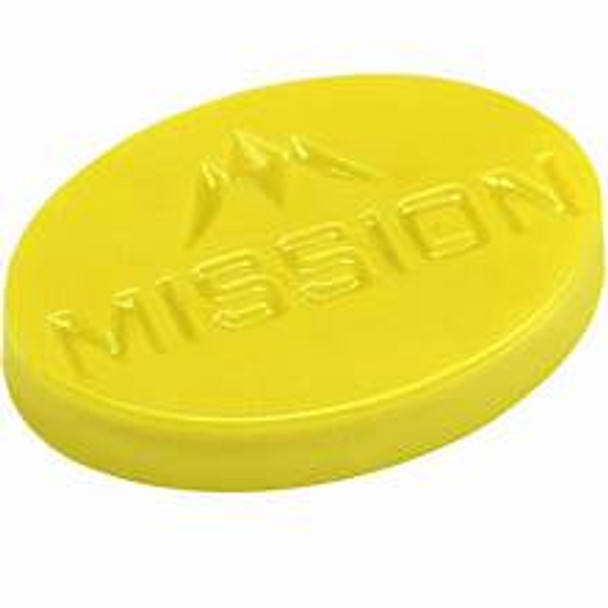 Mission Grip Wax with Logo - Scented - 7mm Thick - Large - Pineapple - Yellow