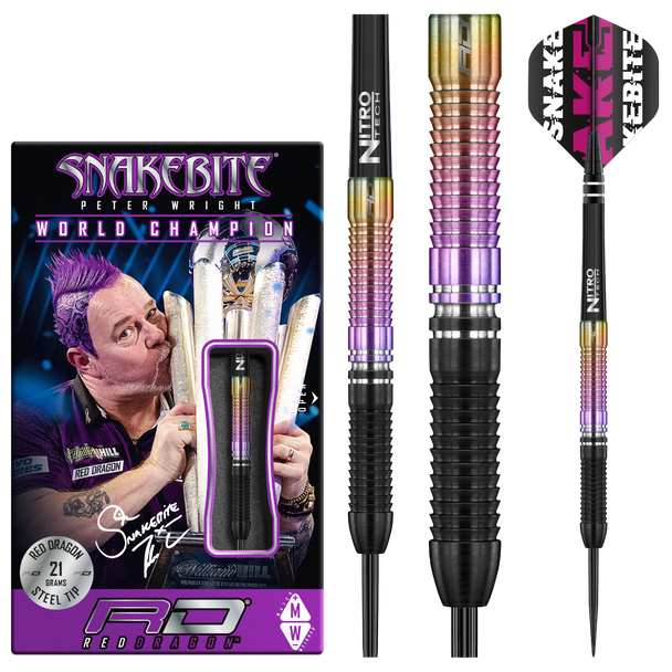 Red Dragon Peter Wright World Champion Special Edition 2020 21g Steel Tip Darts