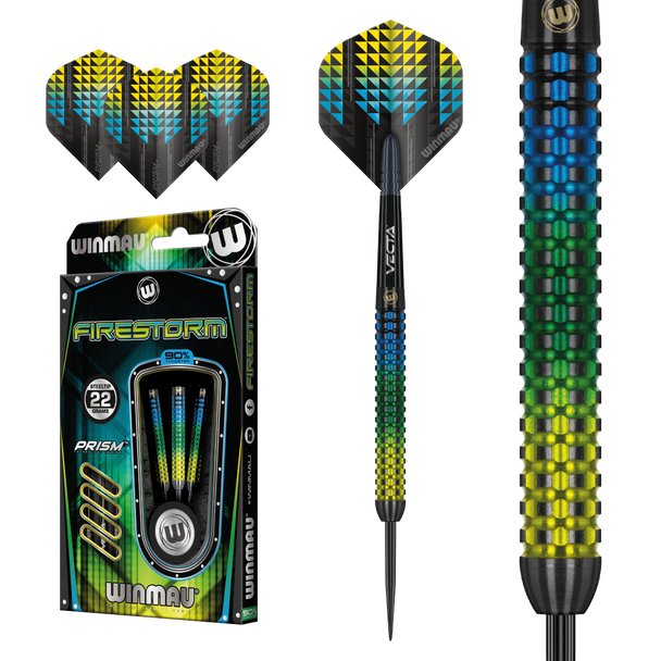 Winmau Firestorm Steel Tip Darts 22g