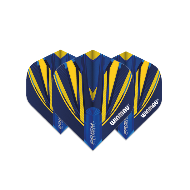 Winmau Prism Alpha Standard Flight - Blue & Yellow