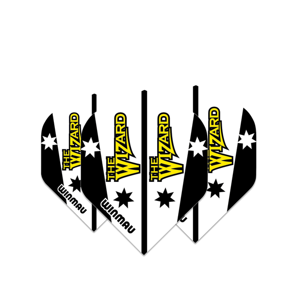 Winmau Rhino Players - Standard Flight - Simon Whitlock - Yellow / Black
