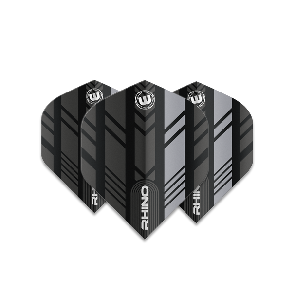 Winmau Rhino Standard Flight - Black & Grey