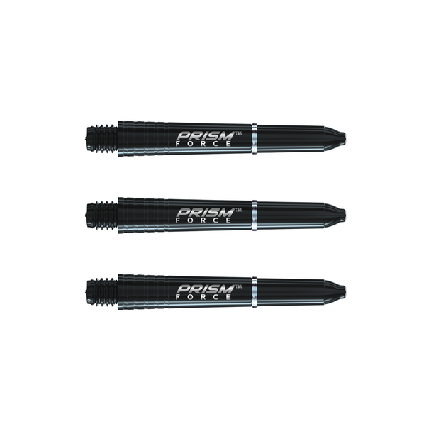 Winmau Prism Force Dart Shafts Solid Black Short