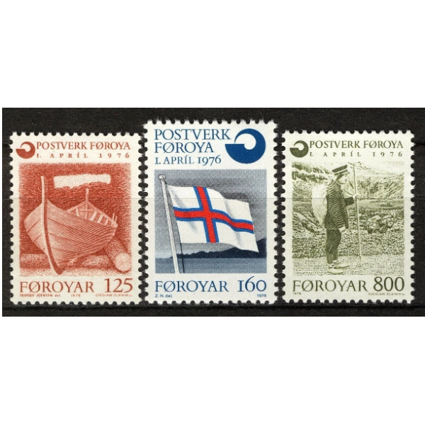 Faroe Islands Scott #21-23 VF MNH