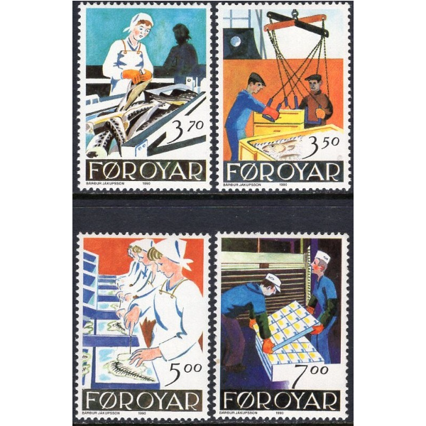 Faroe Islands Scott #201-04 VF MNH