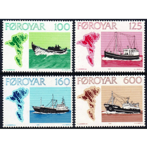 Faroe Islands Scott #24-27 VF MNH