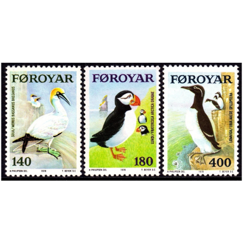 Faroe Islands Scott #36-38 VF MNH