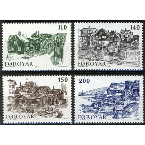 Faroe Islands Scott #59-62 VF MNH