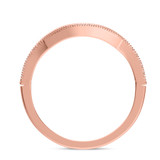 Photo of Kassia 1 1/2 CT. T.W. Sapphire and Diamond Trio Matching Wedding Ring Set 14K Rose Gold [BT1002RL]