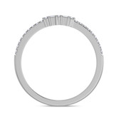 Photo of Lita 1 3/8 CT. T.W. Sapphire and Diamond Trio Matching Wedding Ring Set 10K White Gold [BT1003WL]
