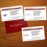 Lita 1 3/8 Carat T.W. Sapphire and Diamond Trio Matching Wedding Ring Set 14K White Gold