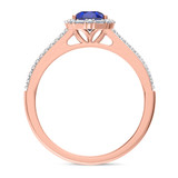 Photo of Lita 1 1/4 Carat T.W. Sapphire and Diamond Matching Bridal Ring Set 14K Rose Gold [BT1003RE-C000]