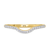 Photo of Bellerose 1/4 CT. T.W. Sapphire and Diamond Matching Wedding Band Set 10K Yellow Gold [BT1001YL]