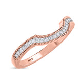 Photo of Kassia 1/3 Carat T.W. Sapphire and Diamond Matching Wedding Band Set 14K Rose Gold [BT1002RL]